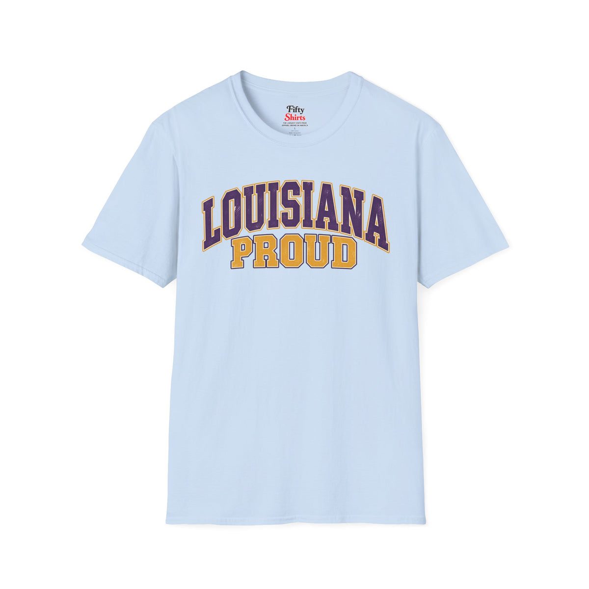 Louisiana Proud Unisex Softstyle T Shirt State Name Graphic Tee