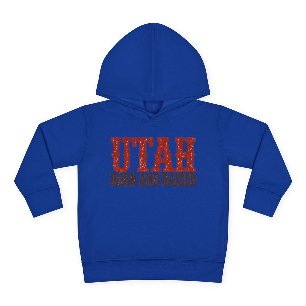 Utah Born and Raised Western Heritage Unisex Toddler Pullover Fleece Hoodie