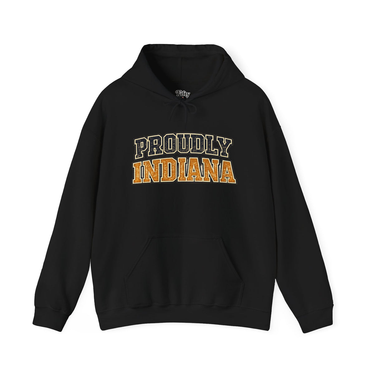 Proudly Indiana Unisex Hoodie State Name Graphic