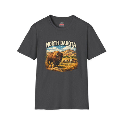 North Dakota Wildlife Unisex Softstyle T Shirt State Pride Graphic Tee Collections FS03