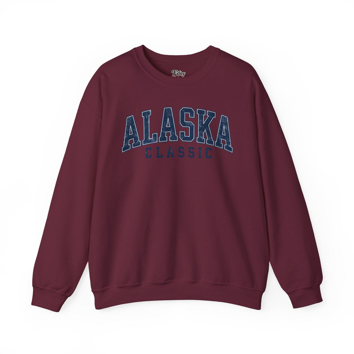 Alaska Classic Unisex Crewneck Sweatshirt State Name Graphic State Name Graphic