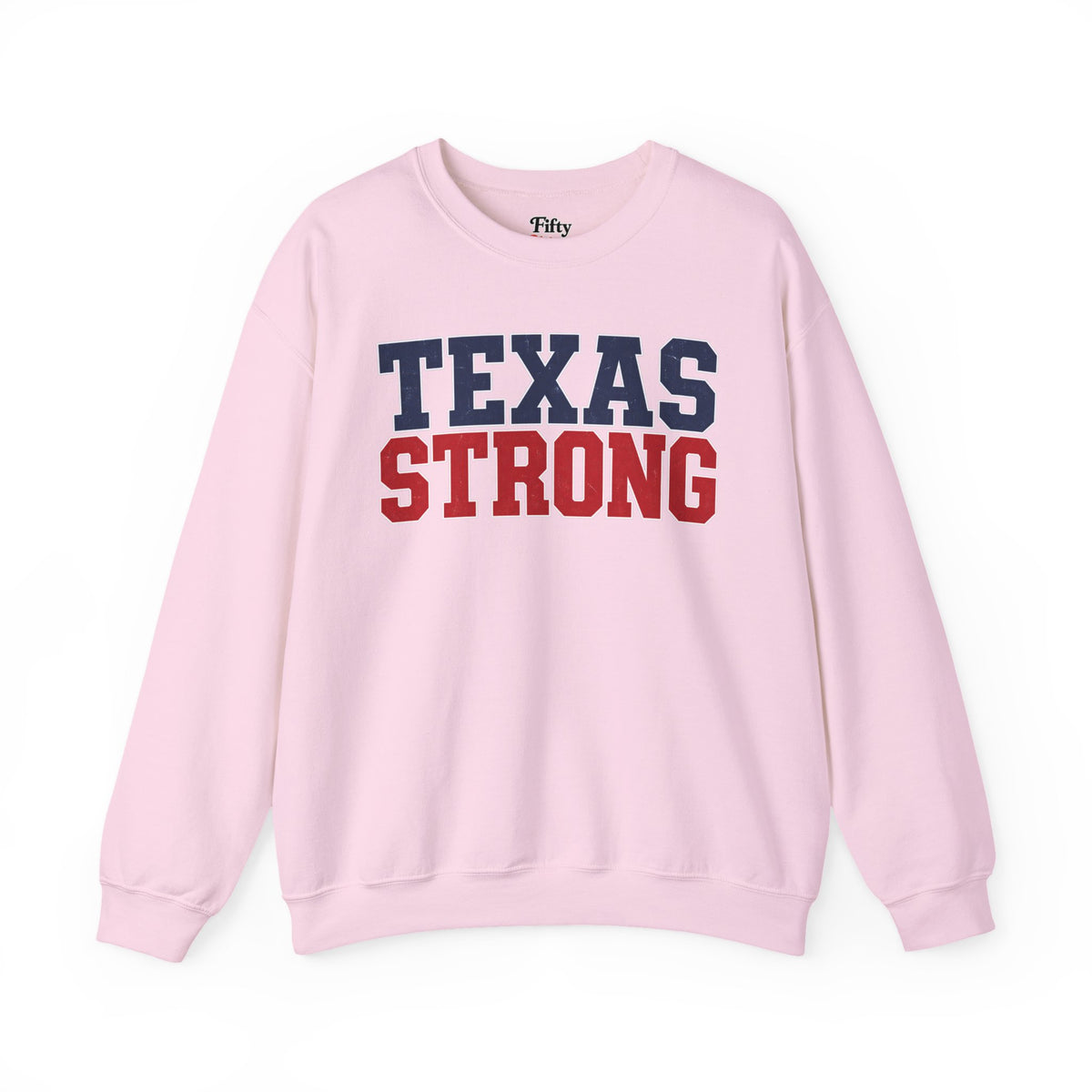 Texas Strong Unisex Crewneck Sweatshirt State Name Graphic