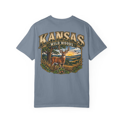 Kansas Wild Woods Unisex Comfort Color 1717 Streetwear Graphic Tee