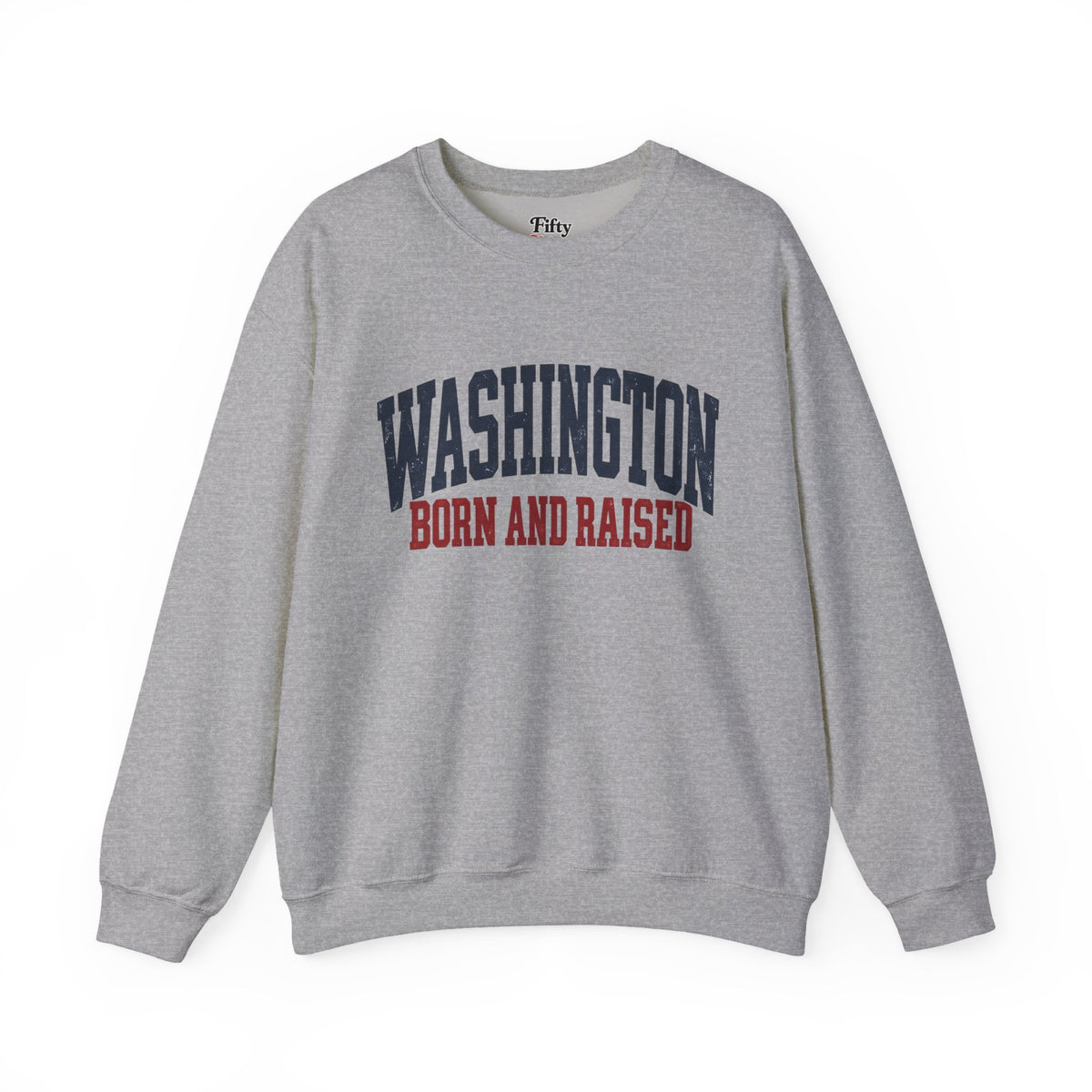 Washington Born and Raised Vintage Americana Unisex Sweatshirt Graphic