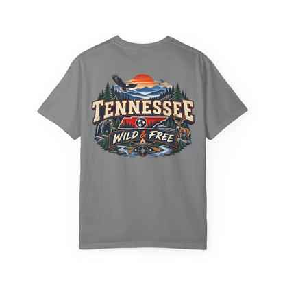 Tennessee Wild & Free Unisex Comfort Color 1717 Streetwear Graphic Tee