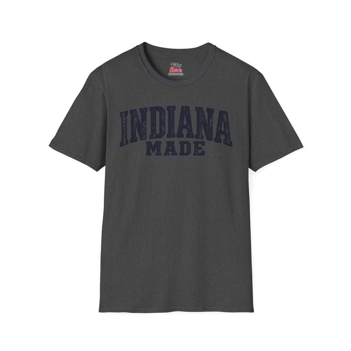 Indiana Made Unisex Softstyle T Shirt State Name Graphic Tee
