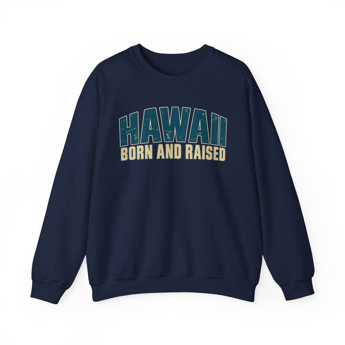 Hawaii Born and Raised Premium Surf Unisex Sweatshirt Graphic