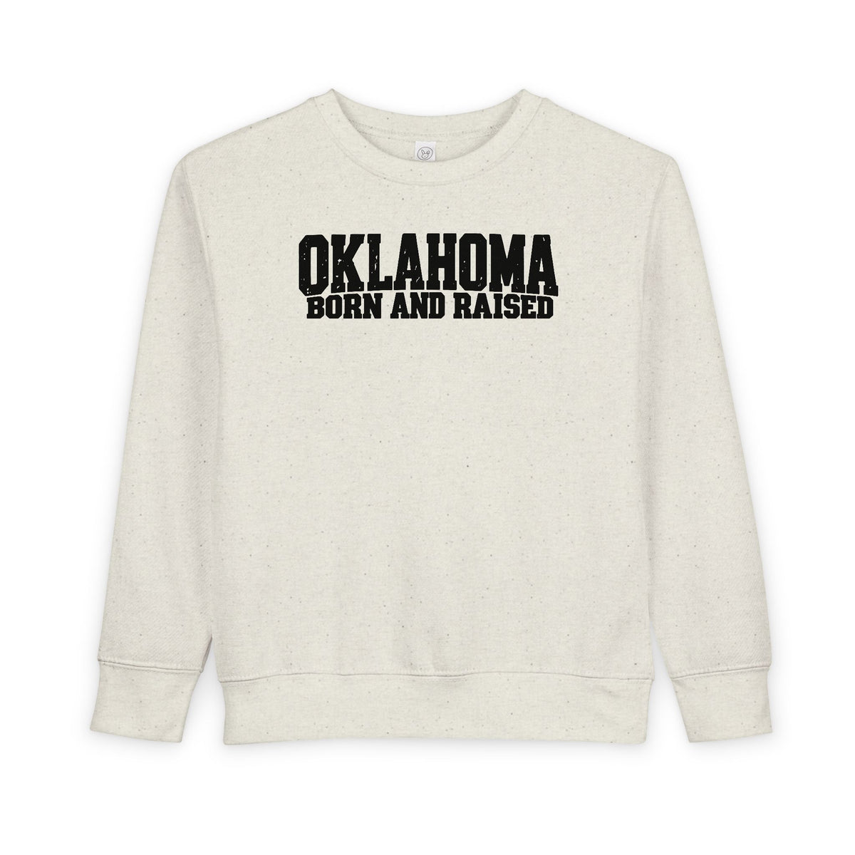 Oklahoma Born and Raised Minimal Heritage Unisex Toddler Sweatshirt
