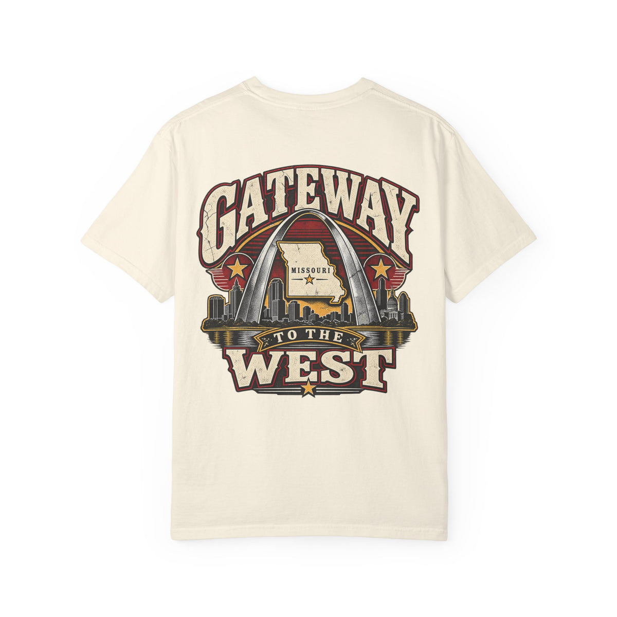 Missouri Gateway to the West Unisex Comfort Color 1717 Streetwear Graphic Tee
