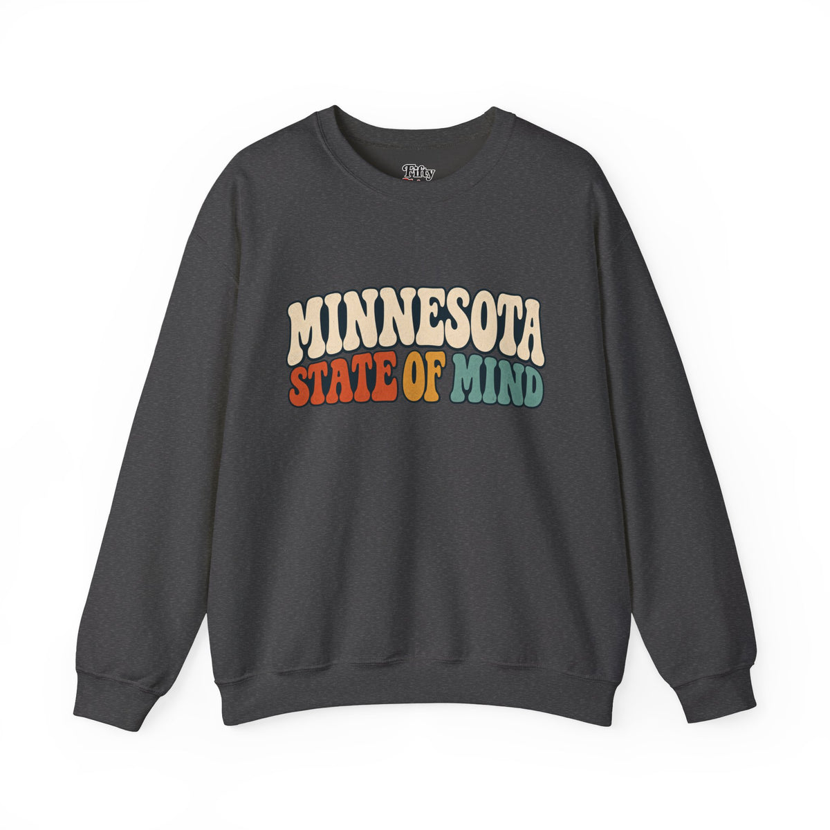 Minnesota State of Mind Unisex Crewneck Sweatshirt State Name Graphic