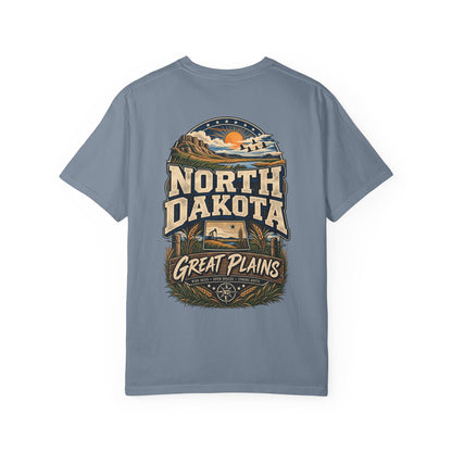 North Dakota Great Plains Unisex Comfort Color 1717 Streetwear Graphic Tee