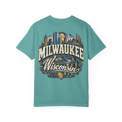 Milwaukee Wisconsin Unisex Comfort Color 1717 Streetwear Graphic Tee
