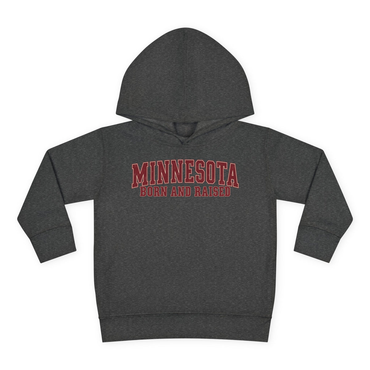 Minnesota Born and Raised Vintage Collegiate Unisex Toddler Pullover Fleece Hoodie