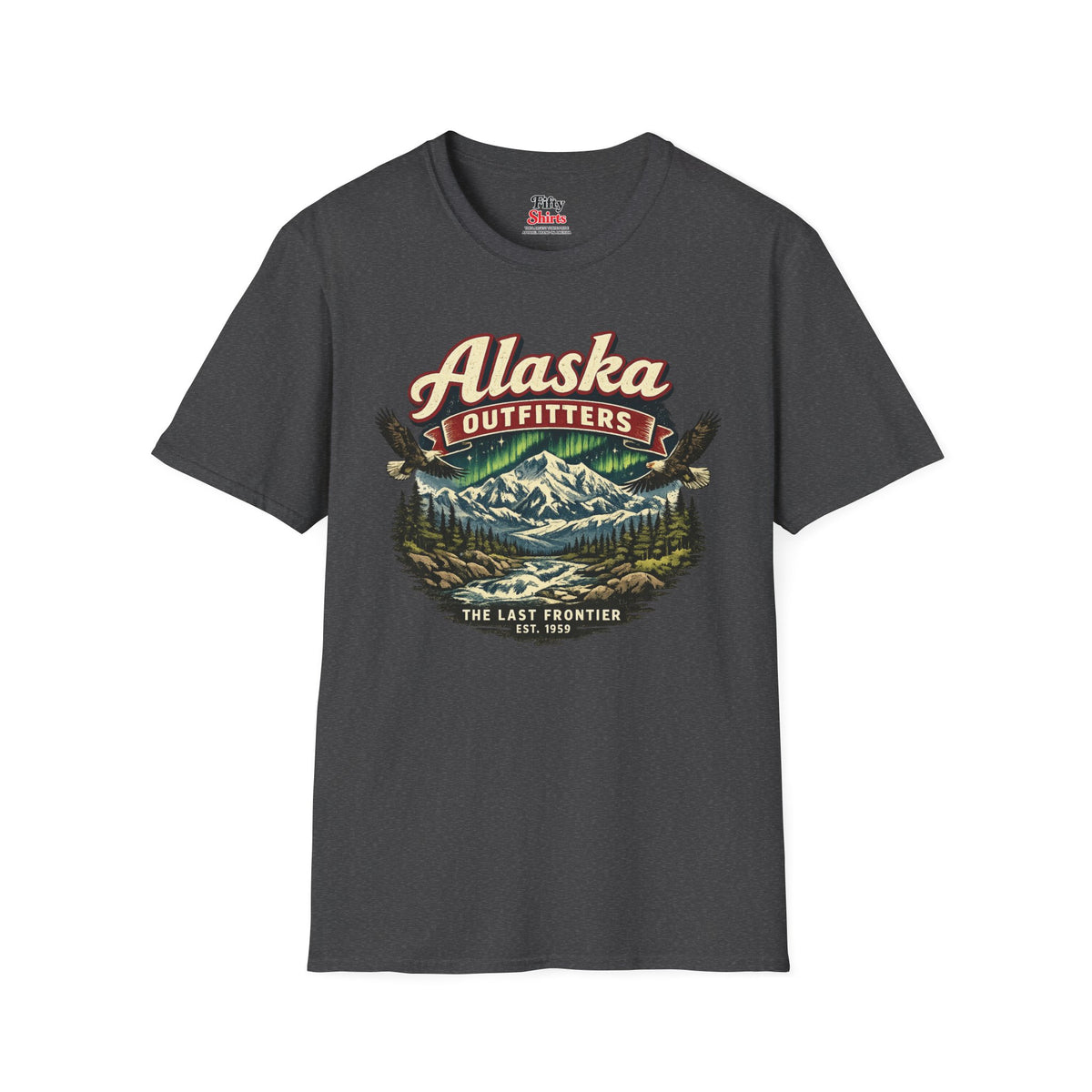 Alaska Outfitters Unisex Softstyle T Shirt State Pride Graphic Tee Collections FS03