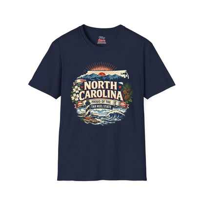 North Carolina State Pride Unisex Softstyle T Shirt State Pride Graphic Tee Collections FS03