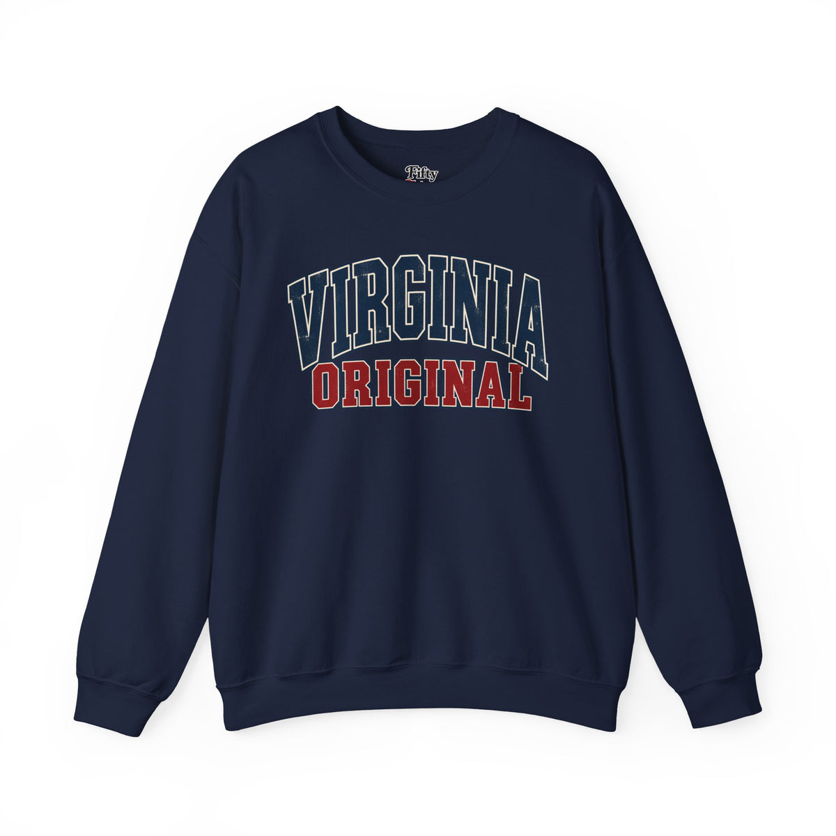 Virginia Original Unisex Crewneck Sweatshirt State Name Graphic
