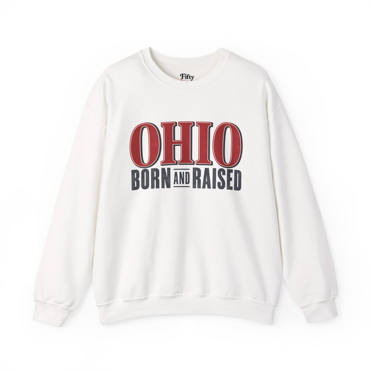 Ohio Born and Raised Premium Heritage Unisex Sweatshirt Graphic