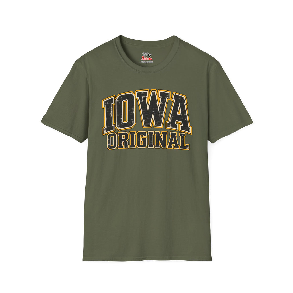 Iowa Original Unisex Softstyle T Shirt State Name Graphic Tee