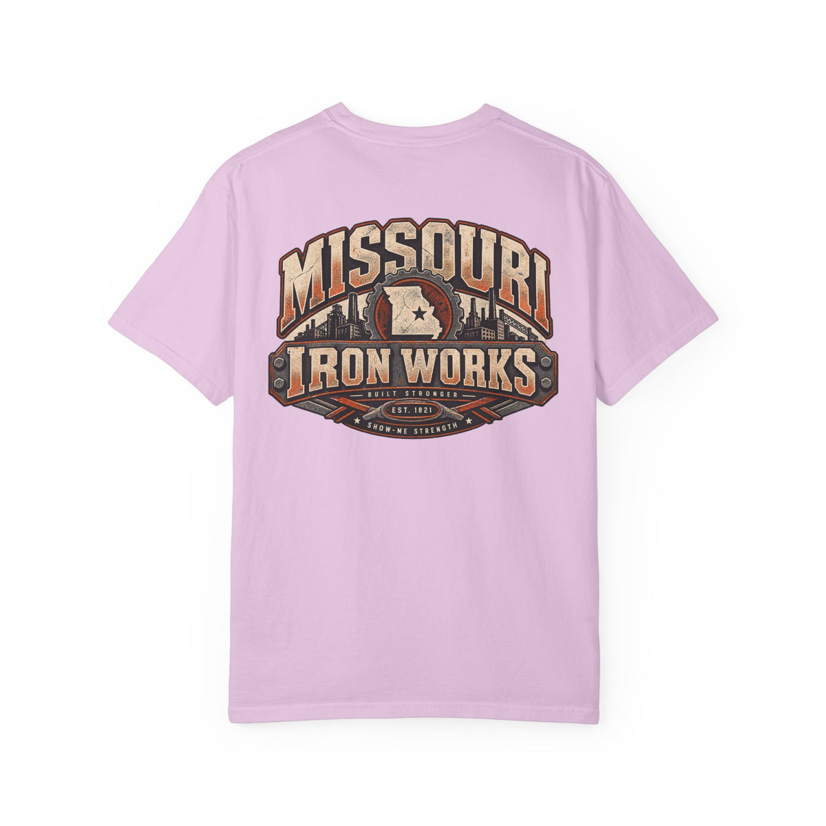 Missouri Iron Works Unisex Comfort Color 1717 Streetwear Graphic Tee