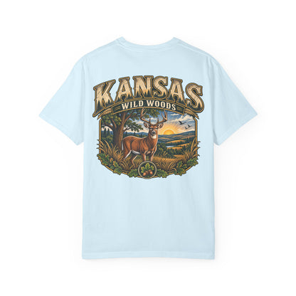 Kansas Wild Woods Unisex Comfort Color 1717 Streetwear Graphic Tee
