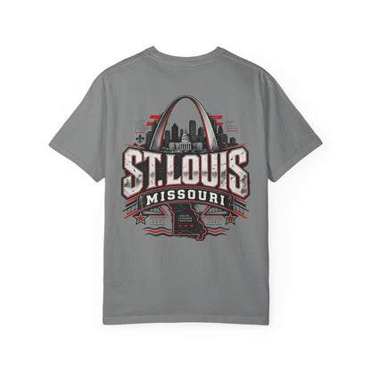 St. Louis Missouri Unisex Comfort Color 1717 Streetwear Graphic Tee
