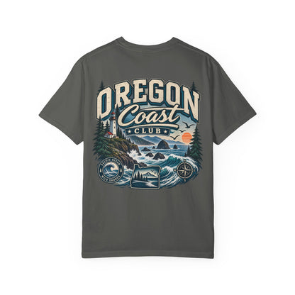 Oregon Coast Club Unisex Comfort Color 1717 Streetwear Graphic Tee
