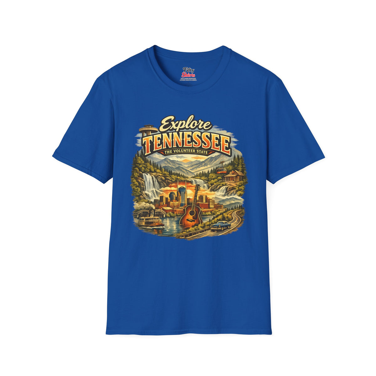 Explore Tennessee Unisex Softstyle T Shirt State Pride Graphic Tee Collections FS03