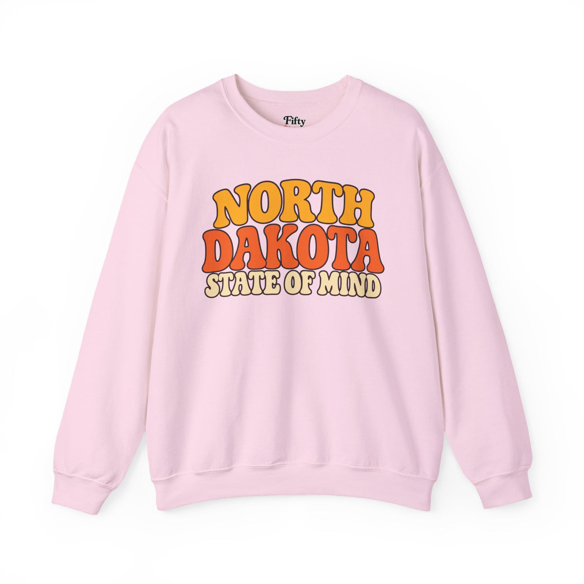 North Dakota State Of Mind Unisex Crewneck Sweatshirt State Name Graphic
