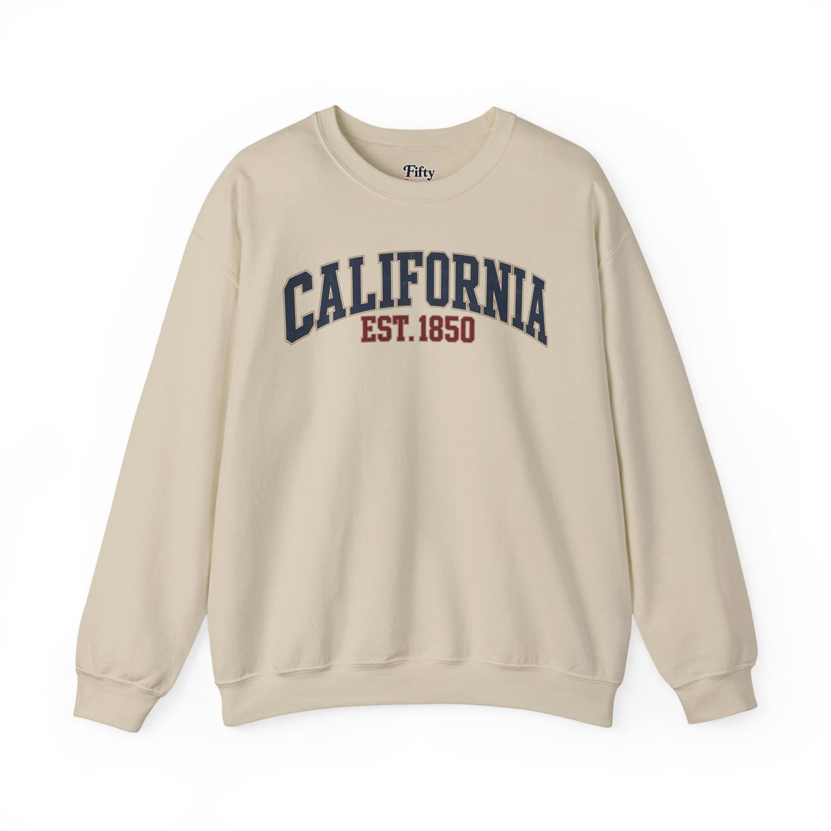 California Est. 1850 Unisex Crewneck Sweatshirt State Name Graphic