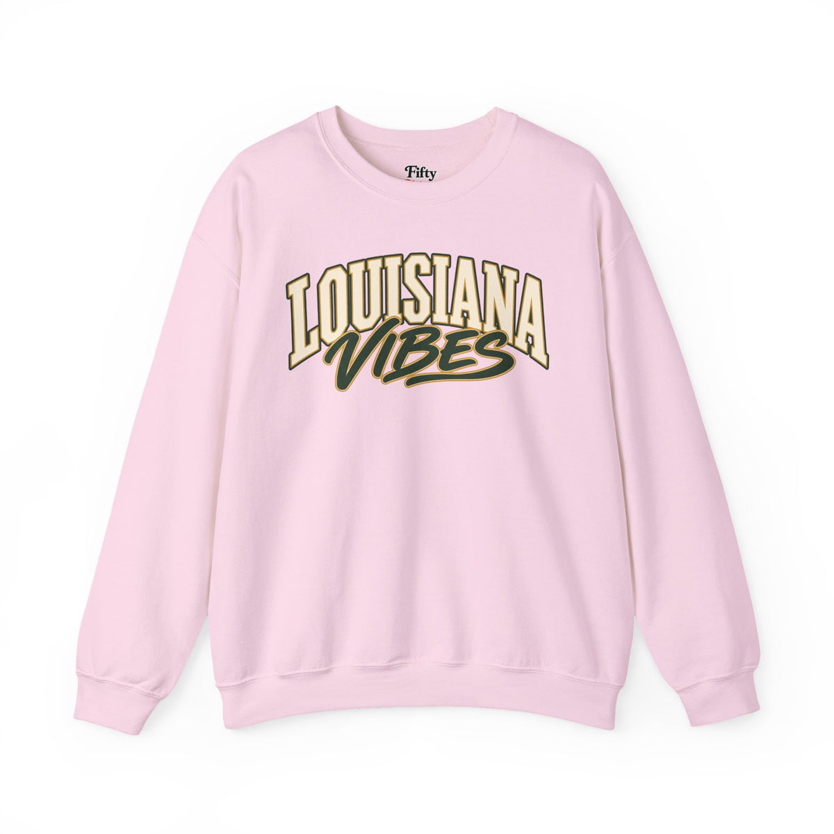 Louisiana Vibes Unisex Crewneck Sweatshirt State Name Graphic