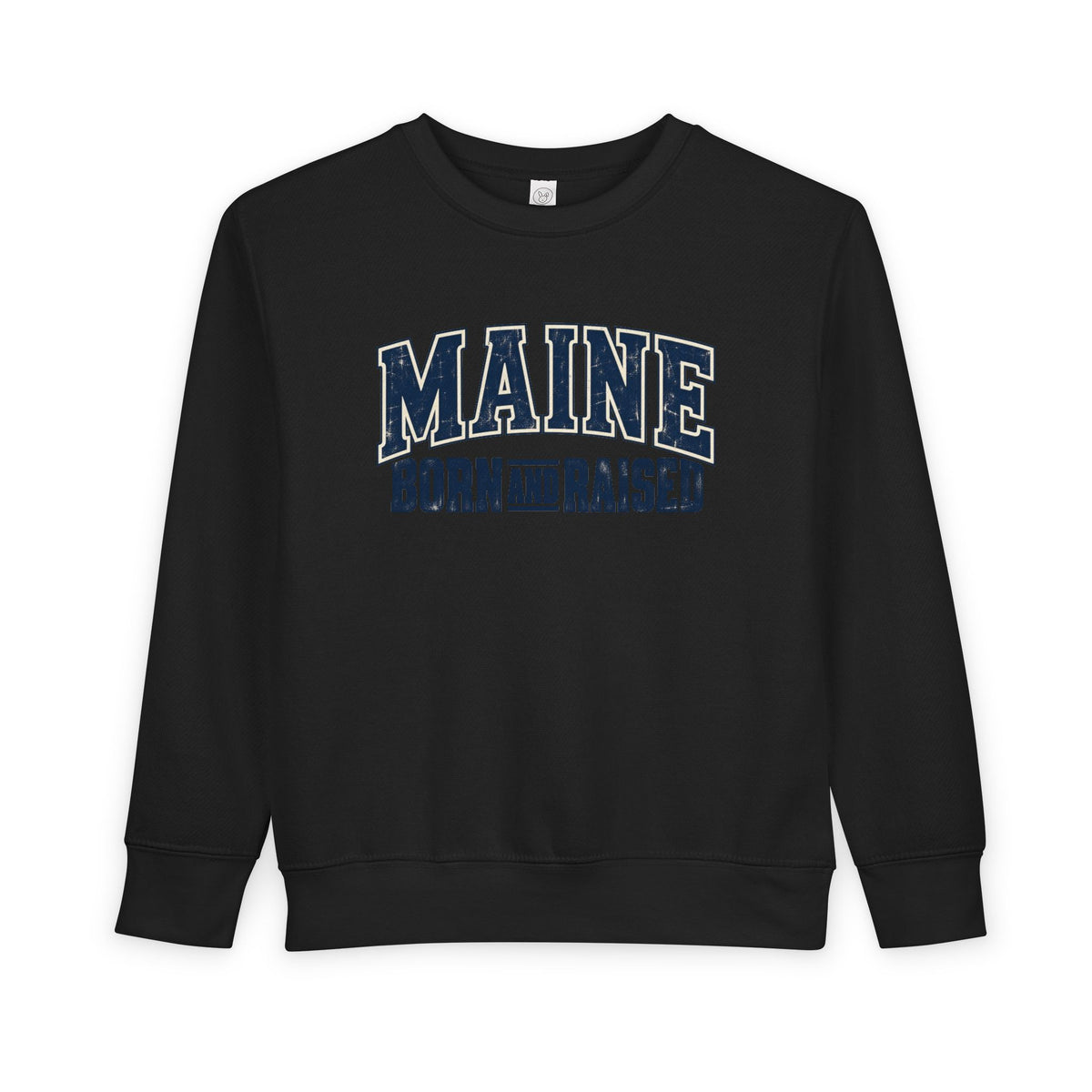 Maine Born and Raised Timeless Heritage Unisex Toddler Sweatshirt