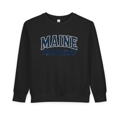Maine Born and Raised Timeless Heritage Unisex Toddler Sweatshirt
