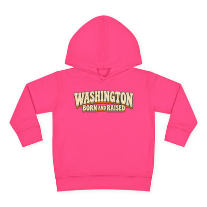 Washington Born and Raised Vintage 1970s Unisex Toddler Pullover Fleece Hoodie