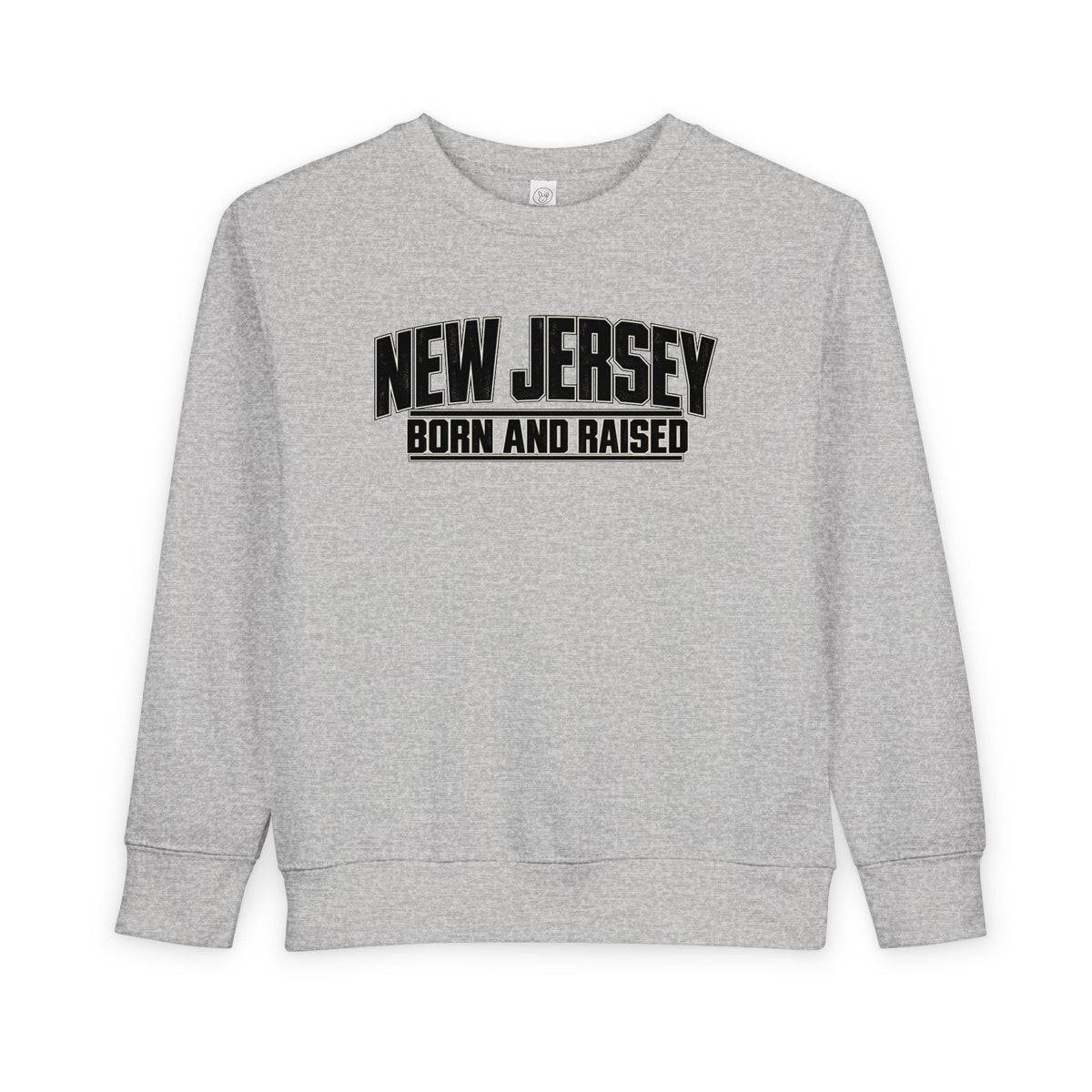 New Jersey Born and Raised Modern Streetwear Unisex Toddler Sweatshirt
