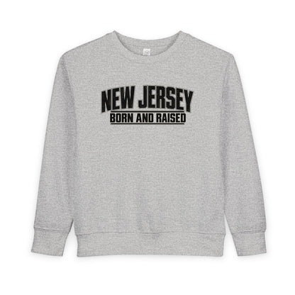 New Jersey Born and Raised Modern Streetwear Unisex Toddler Sweatshirt