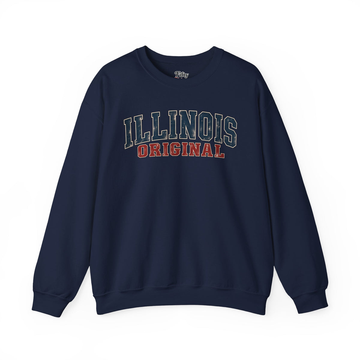Illinois Original Unisex Crewneck Sweatshirt State Name Graphic
