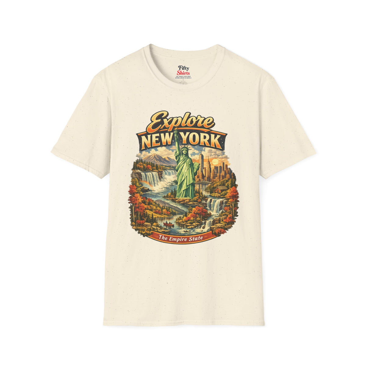 Explore New York Unisex Softstyle T Shirt State Pride Graphic Tee Collections FS03