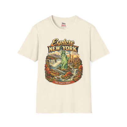 Explore New York Unisex Softstyle T Shirt State Pride Graphic Tee Collections FS03
