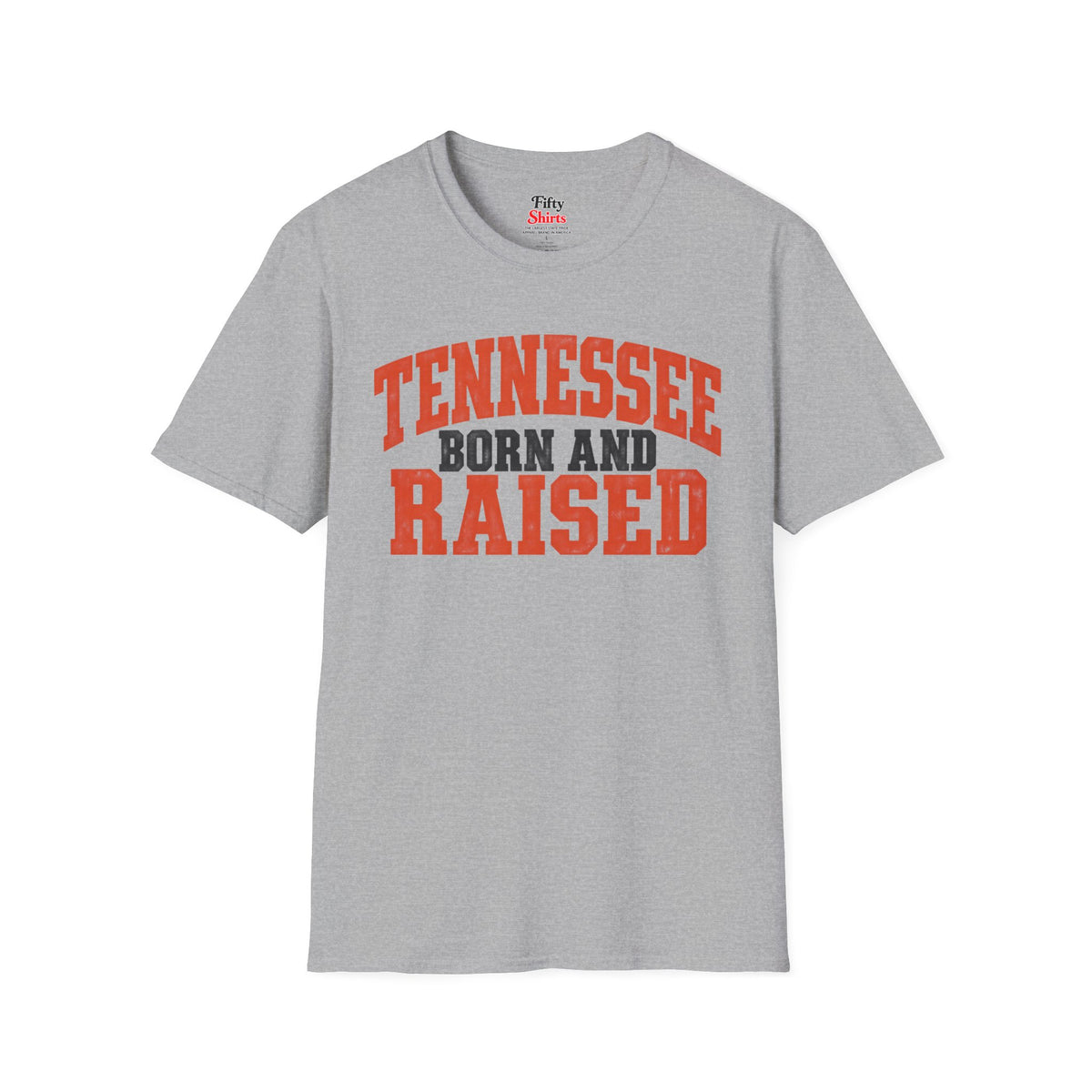 Tennessee Born And Raised Unisex Softstyle T Shirt State Name Graphic Tee