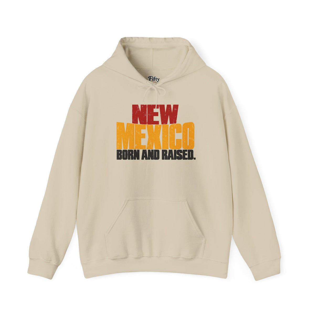 New Mexico Born and Raised Bold Streetwear Unisex Hoodie Graphic