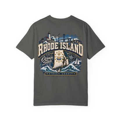 Rhode Island Street Legacy Unisex Comfort Color 1717 Streetwear Graphic Tee