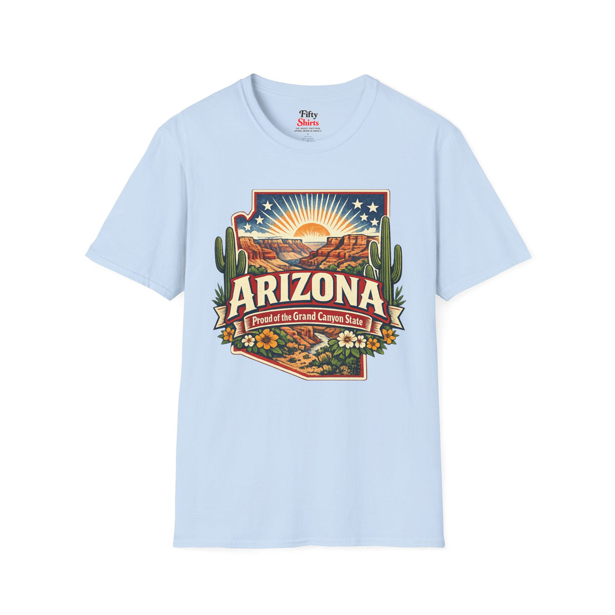 Arizona State Pride Unisex Softstyle T Shirt State Pride Graphic Tee Collections FS03