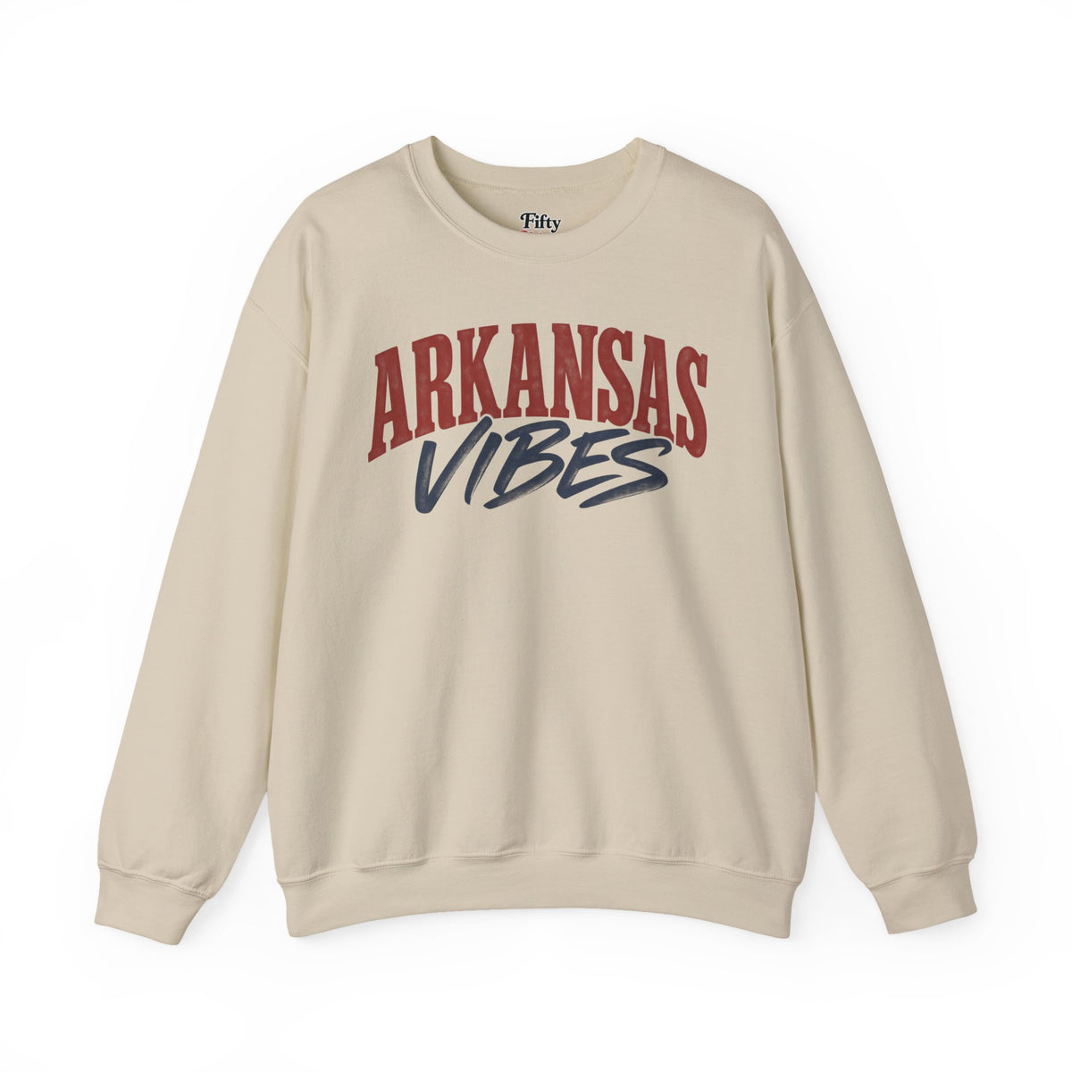 Arkansas Vibes Unisex Crewneck Sweatshirt State Name Graphic