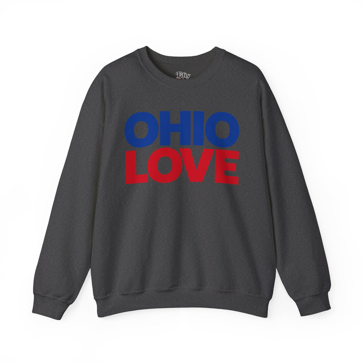 Ohio Love Unisex Crewneck Sweatshirt State Name Graphic
