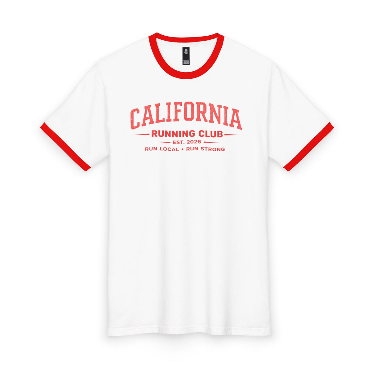 California Running Club 2026 All State Men's Staple Ringer Tee