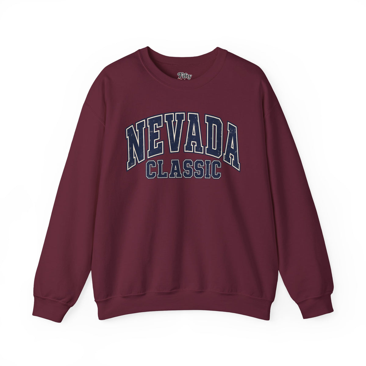 Nevada Classic Unisex Crewneck Sweatshirt State Name Graphic