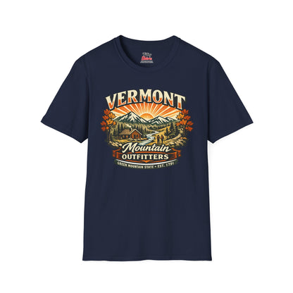 Vermont Mountain Outfitters Unisex Softstyle T Shirt State Pride Graphic Tee Collections FS03