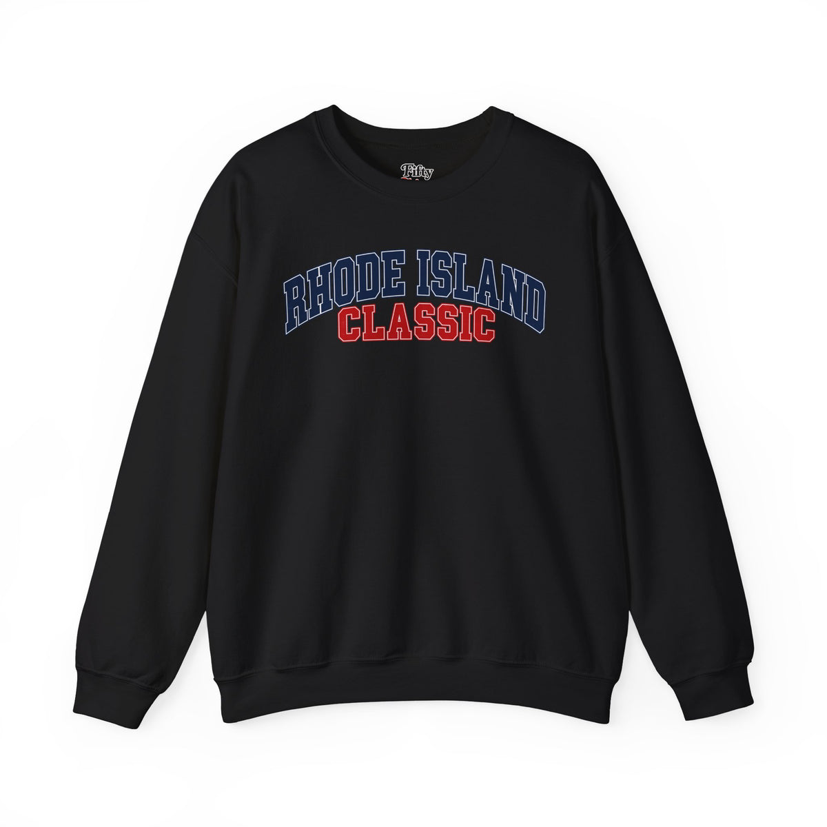Rhode Island Classic Unisex Crewneck Sweatshirt State Name Graphic
