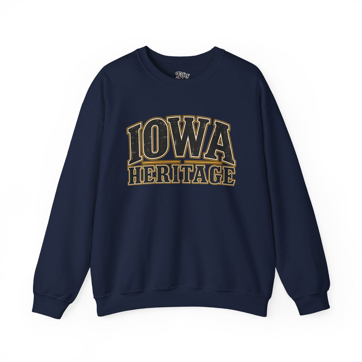 Iowa Heritage Unisex Crewneck Sweatshirt State Name Graphic