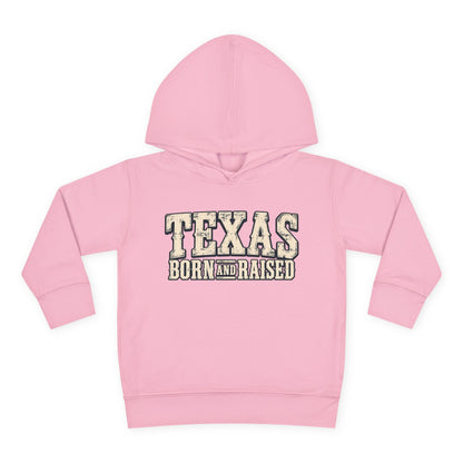 Texas Born and Raised Old-School Ranch Heritage Unisex Toddler Pullover Fleece Hoodie